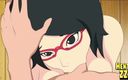 Hentai ZZZ: Hentai Sarada Uchiha Boquete Boruto: Naruto Next Generations