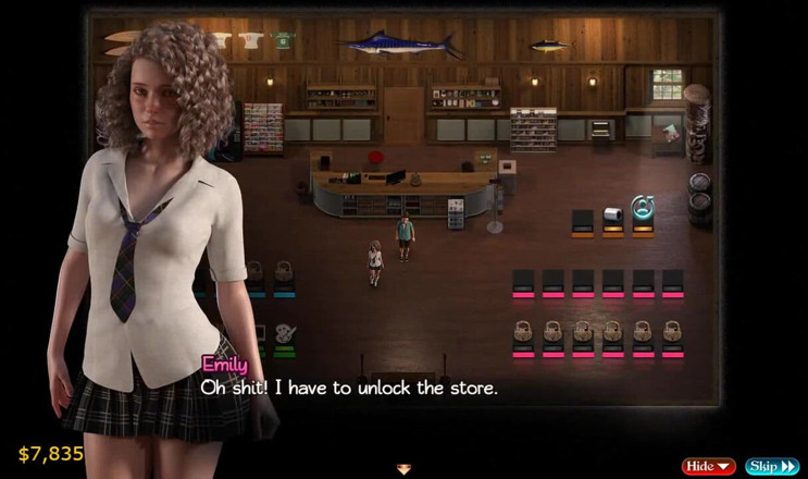 Dirty GamesXxX: ナディアの宝物:間違った穴!巨大なディック深い内側タイトなお尻ep.70