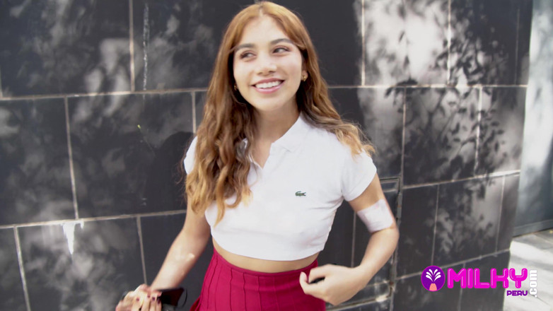 Milky Peru: Marina Gold Peruvian Teen Challenges Herself And Ends Up Fucking.......
