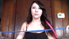 Selfgags femdom bondage: Šukej svou hloupou přítelkyni!