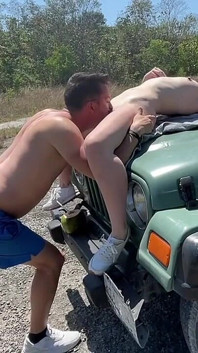 Eating Pussy in Sex, She's Fingering but Herself, Outdoor Pussy Eating, Car Sex Masturbation