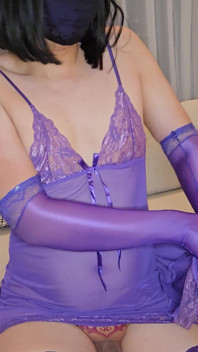 Mariquita Kanisa en sexy camisón morado - ep2