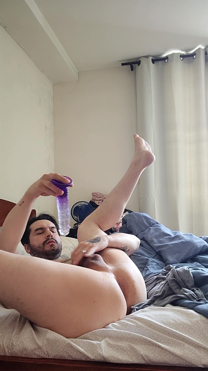 SlutClosetedfag: Dildo in My Marital Bedroom