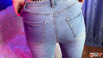 Sweetie Fox: Hottie in tight jeans deepthroats and rough fucks friend's boyfriend...