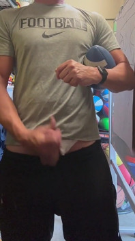 Alpha Stud Jockdad87 Shoots a Load of Football Cum