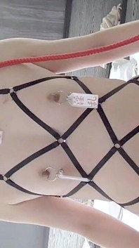 Mayu No.79 Extracorporeal Portio Orgasmic Sex, Collar, Nipple Vibrator, Blindfold, 2 Hole Sex, Massive Squirting,