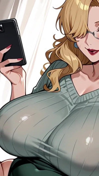 Blonde GILF Hentai Porn
