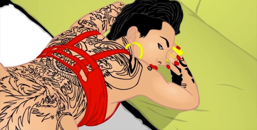 Back Alley Toonz: Bella dá o melhor boquete e cavalga um bbc duro...