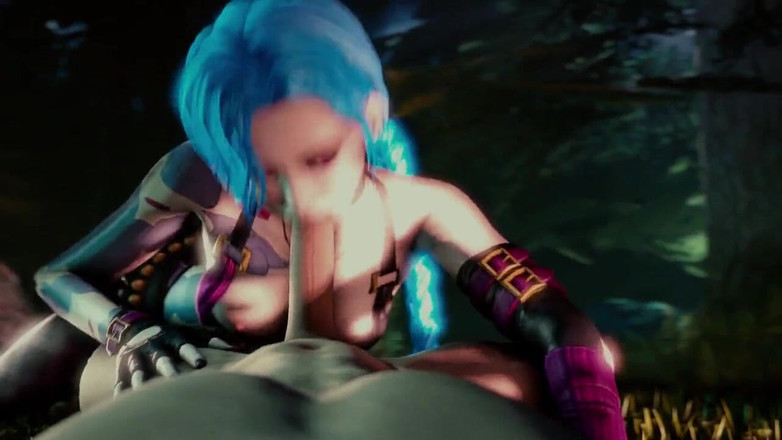 Velvixian 3D: Jinx blowjob - kawaii detektiv, kein ton