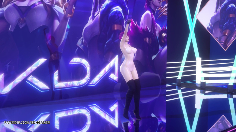 3D-Hentai Games: [MMD] Exid - Me &amp; you Ahri Akali Evelynn sexy naked dance...
