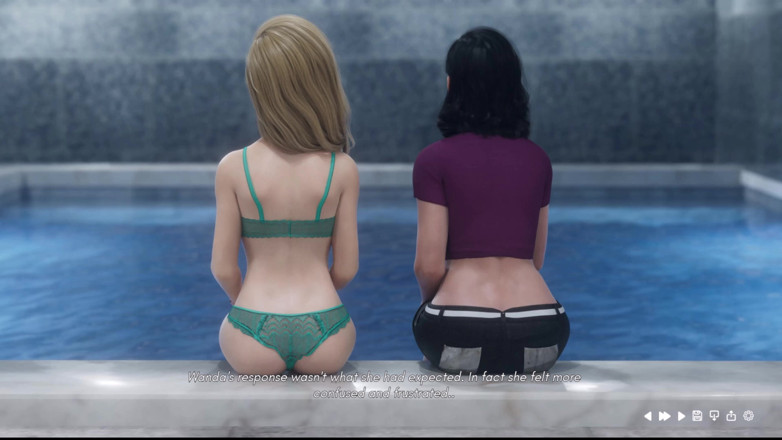 Johannes Gaming: Frau Denvers 21, wanda und Lois verbringen zeit am pool