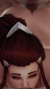 Brigitte Big Soczysty Tyłek Prone Bone & Cowgirl Anal Fuck - Anal Plug Performance - Overwatch Animacja 3D