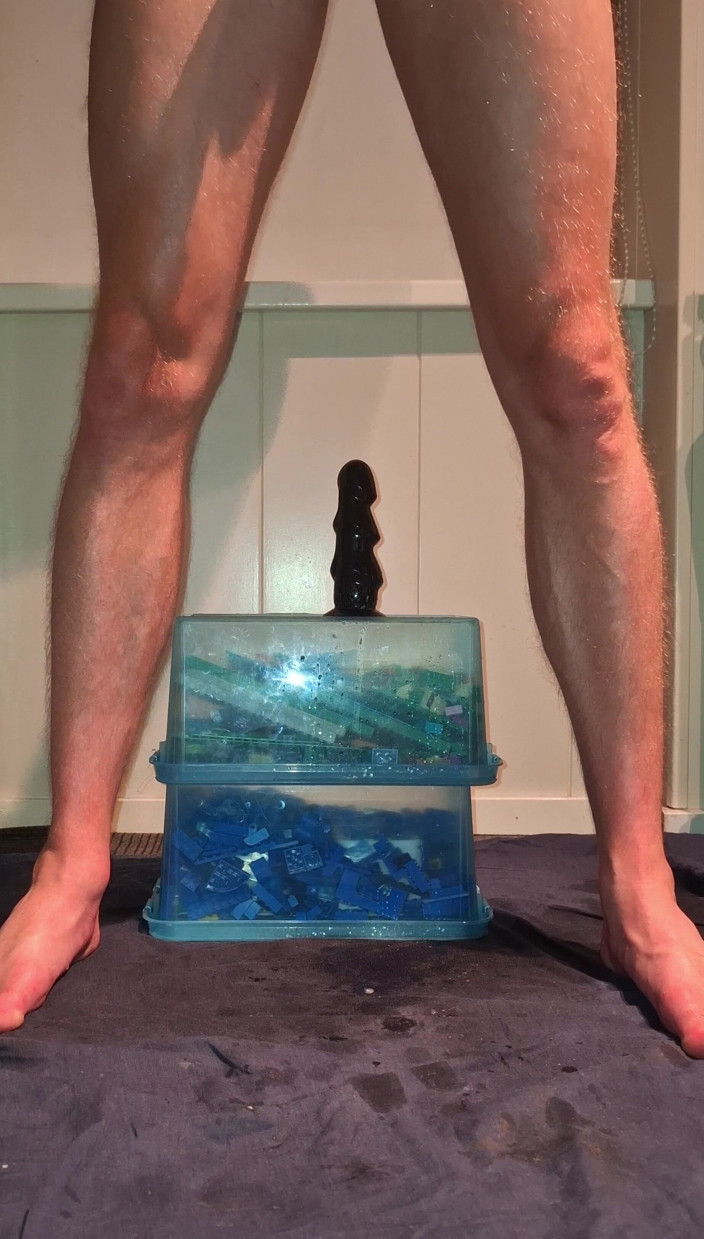 NoFace Twink X: Solo Gay Twink Anal Dildo - Ekstremalne orgazmy sikania