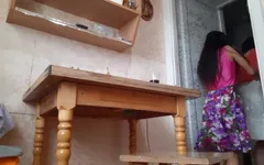 My Girlfriend and I Fucked Before Leaving with Our Neighbor - Lesbian-illusion
