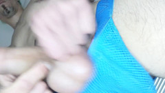 Sexy possum: Aku lagi asik ngocok kontolku pakai strap-on