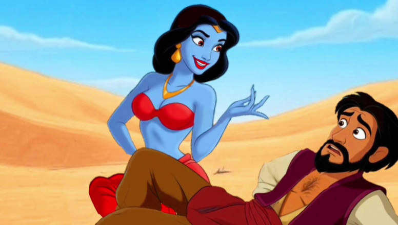Octopussy Lovers Club: Genie Girl Jerk off Dick to Adaddin. Fairy Tale Story