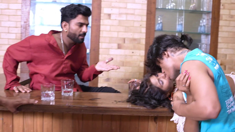 Kamasutra61: Der junge nahm das mädchen mit an der bar und...