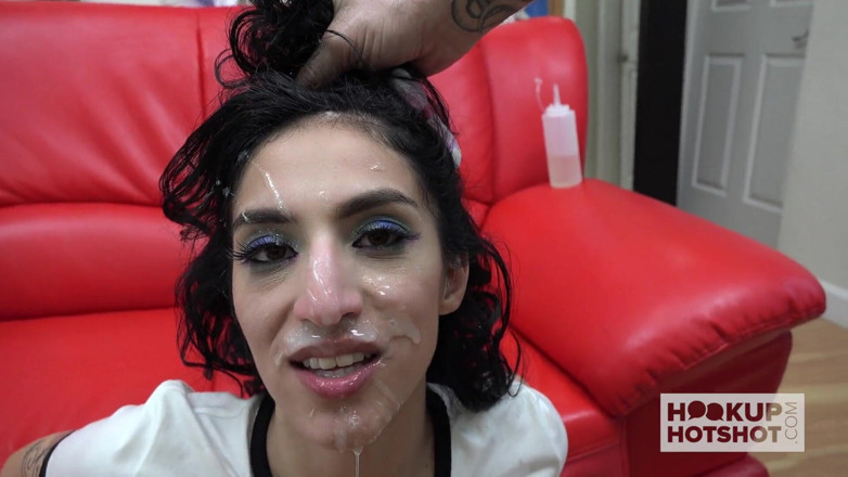 Hookup Hotshot: Skinny latina finds a guy online &amp; gets roughly fucked