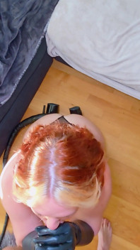 BBW Demon in Latex Gloves Drains Me Dry