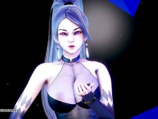 3D-Hentai Games: [MMD] (G)I-DLE - LATATA Kaisa - League of Legends cu striptease sexy KDA 4K 60FPS
