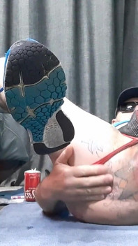 Gay Anal Kinky Web Slut Inserts Soda Can in Ass Hole