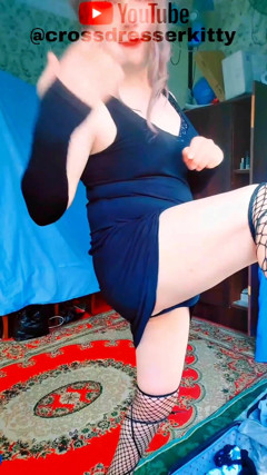 Hot Gay Fucking Slut Crossdresser on Youtube Crossdresserkitty thumbnail