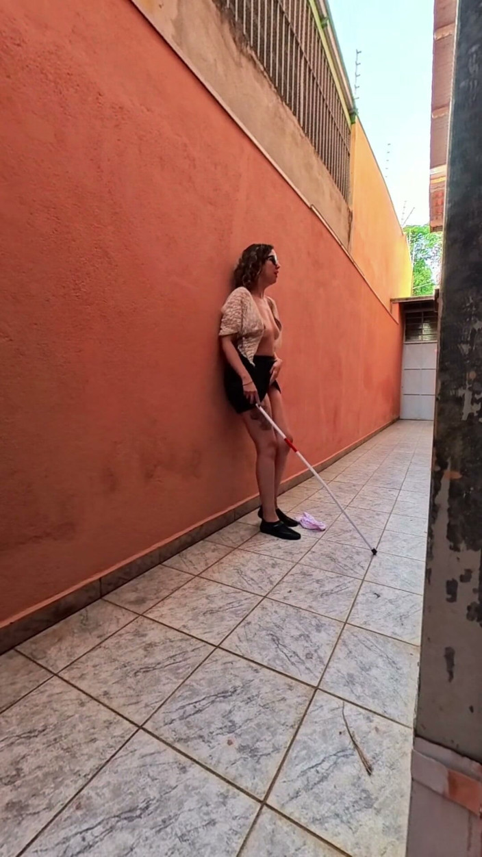 Gabi SweetCouplesStories: Playing with a Blind Girl in the Magic Alley