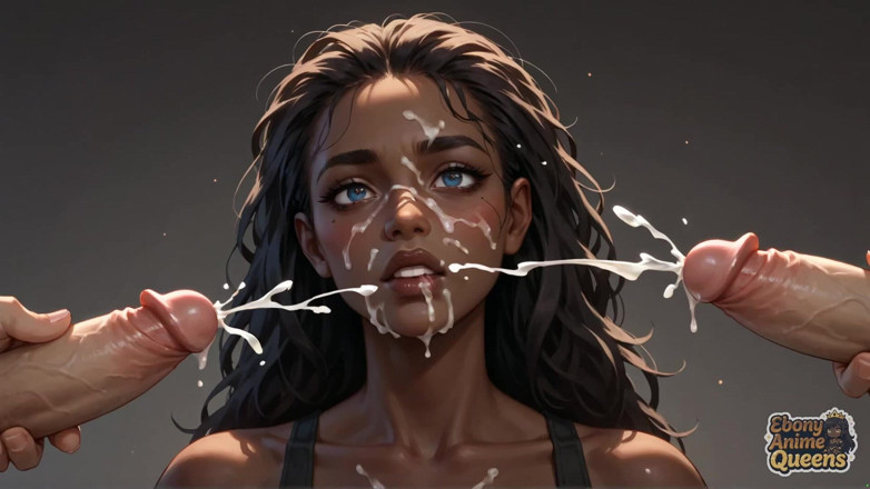Ebony Anime Queens: Cewek semok kulit hitam ini pertama kali dientot habis-habisan sama...