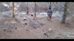 BBW Kelly Mom: Mrdání Krásné Velké Krásky S Obrovským Zadkem V Lese. Exhibicionistický...