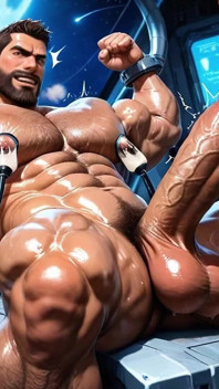 Muscular Huge Cock Gay Cum
