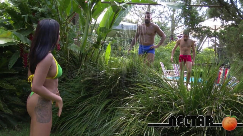 Nectar Entertainment: Double Penetration: Watch This Slutty Brunette Get Penetrated in Both...