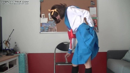 RosalinaxGirl: Transvestã1/4tvest cosplay Haruhi vergnÃ1/4cken stuhl