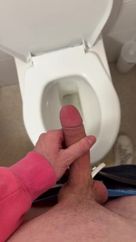 Horny Twink Caught Stroking in the Bathroom!