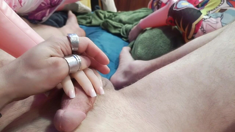 kickerscooter: Handjob with French Manicure Fetish