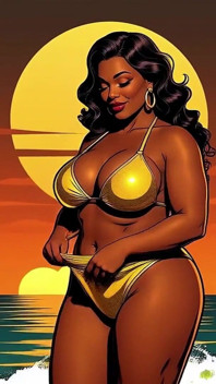 Bold Black Woman Animated to Tease