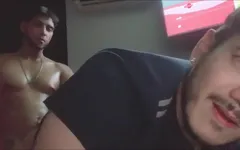 Str8 Beefcake Fuck Me Bareback and Cums on My Hairy Ass