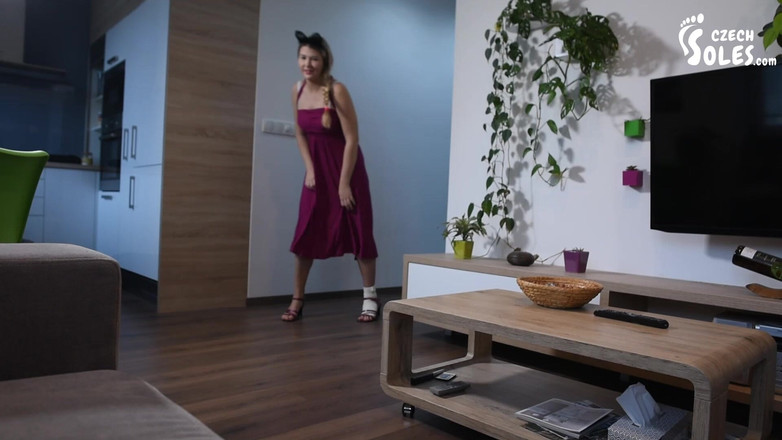 Czech Soles - foot fetish content: Hurn Ankle on Her Big Teen Foot, POV