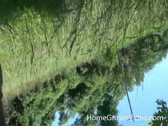 Homegrown Outdoor Sex: You caught me now you get to fuck me