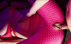 Ripped Leggings Fucking & Cumming on Pussy