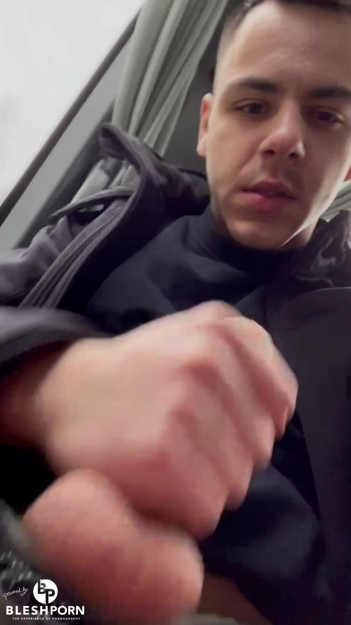 bleshporn: Stepson Benni Schulte on a Bus Ride
