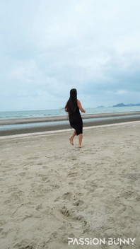 Sexy Tight Black Dress and Beauty Chill