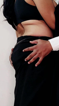 Sexy Bhabhi Fucked in Hot Black Saree