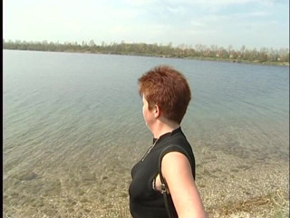 Lucky Cooch: Short hair mature at the outdoors interview