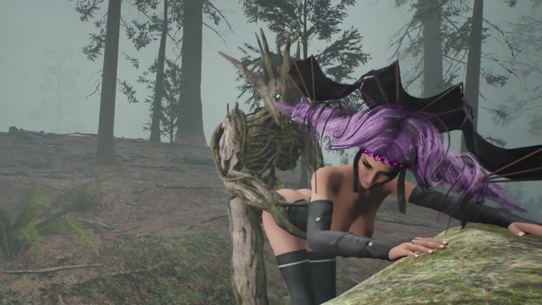Wraith ward: Tree monster knullar häxa