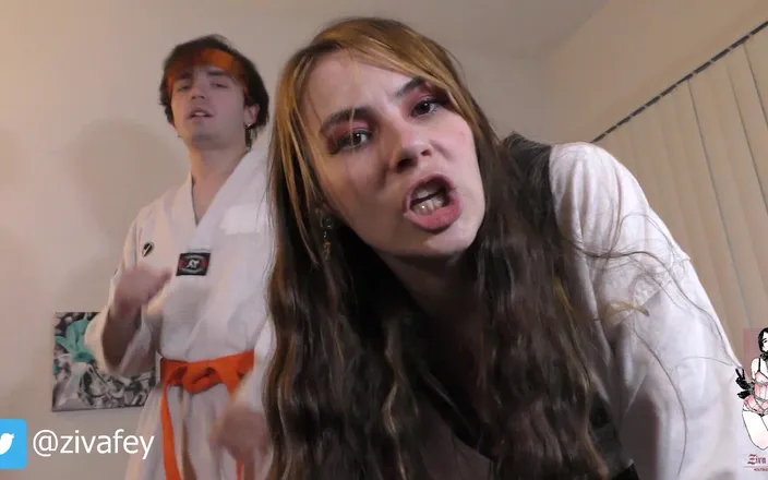 Ziva Fey: Ziva Fey and Fuck Buck fight a jerking perv and...