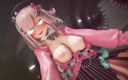 Mmd anime girls: Mmd r-18 аніме дівчата, сексуальний танцювальний кліп 255