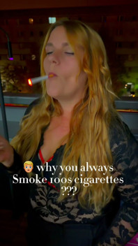 Smoking at My Balcony Smoking a Marlboro Red 100s