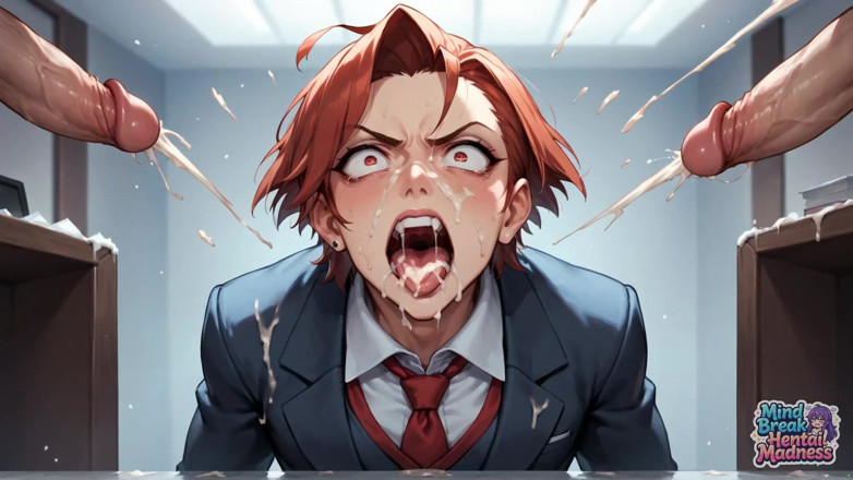 Mind Break Hentai Madness: Pesta seks di kantor dengan gangguan jiwa sampai dicrot tiga...