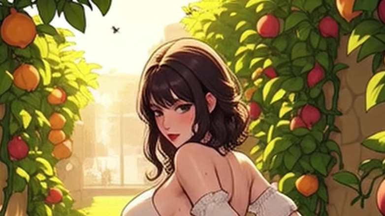 Aiwaifuloops: Waifu Garden Lady POV Full Vid - Panties Aside Penetration &amp; Bench...