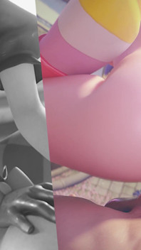 D.va sega con coscia sulla spiaggia & anale cowgirl creampie lieto fine (animazione 3d overwatch)